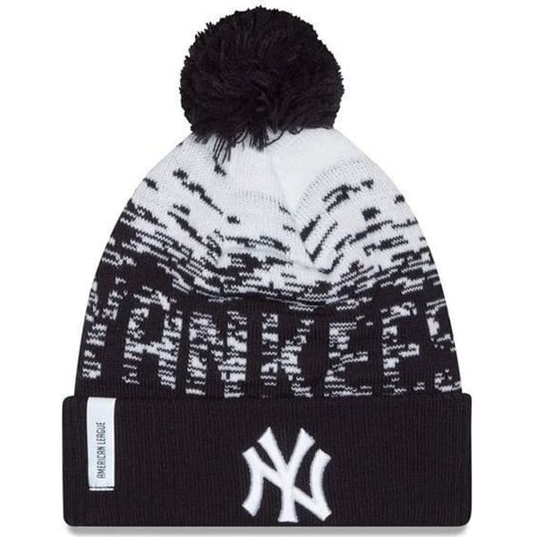MLB New York Yankees mössa med pompom New Era Sport Knit svart