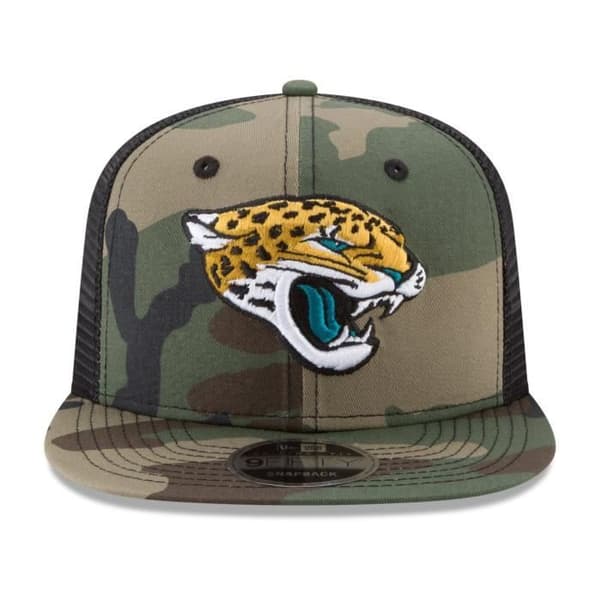 Casque 9FIFTY - New Era - Jacksonville Jaguars - Trucker Mesh - En storlek - Grön