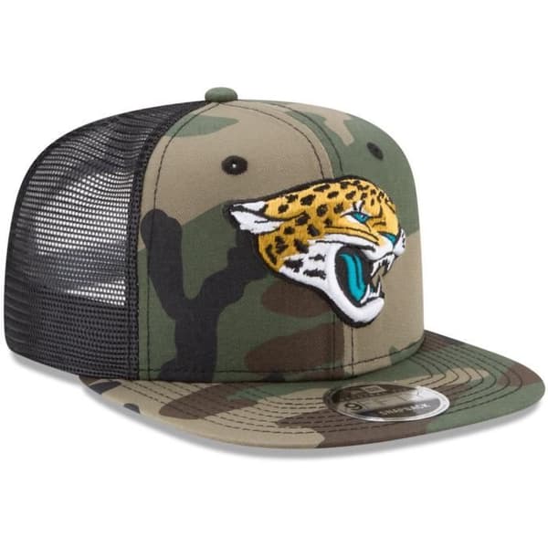 Casque 9FIFTY - New Era - Jacksonville Jaguars - Trucker Mesh - En storlek - Grön