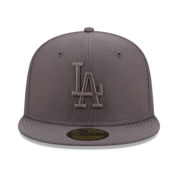 Casquet New Era 59Fifty - DIAMOND Los Angeles Dodgers - Kolgrå - Vit - Herr - Sportkläder