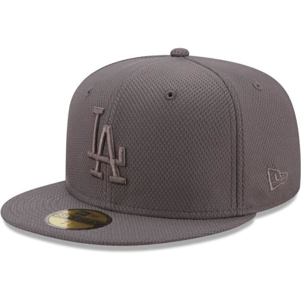 Casquet New Era 59Fifty - DIAMOND Los Angeles Dodgers - Kolgrå - Vit - Herr - Sportkläder