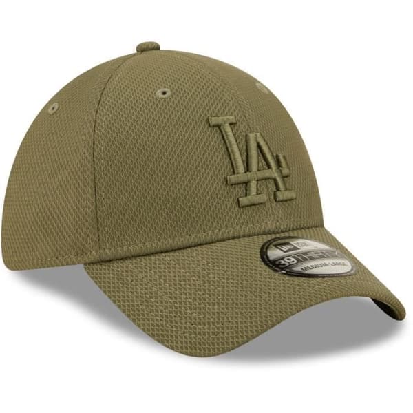New Era 39Thirty Diamond Cap - Los Angeles Dodgers oliv - Herr
