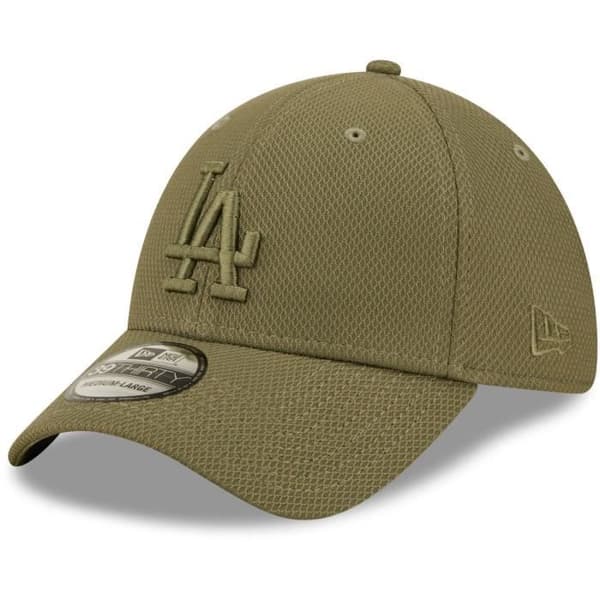 New Era 39Thirty Diamond Cap - Los Angeles Dodgers oliv - Herr