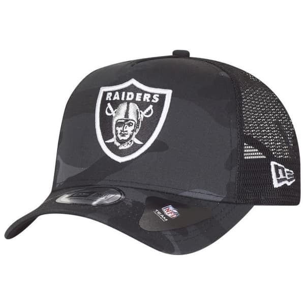 Truckerkeps - New Era - Oakland Raiders - Mörk kamouflage - En storlek - Polyester och bomull
