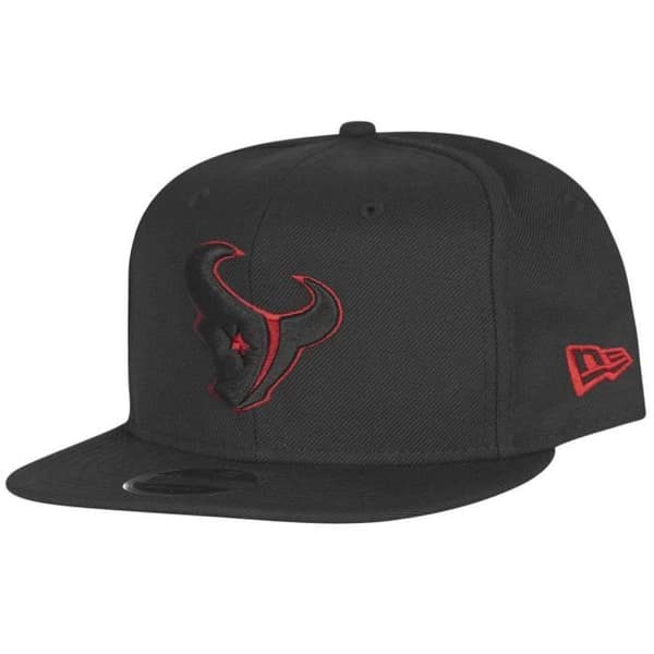 Snapback keps - New Era - 9FIFTY - Houston Texans - Svart - 100% Ull