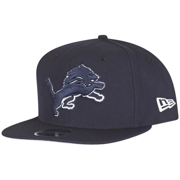 New Era Original-Fit Snapback-keps - Detroit Lions marinblå
