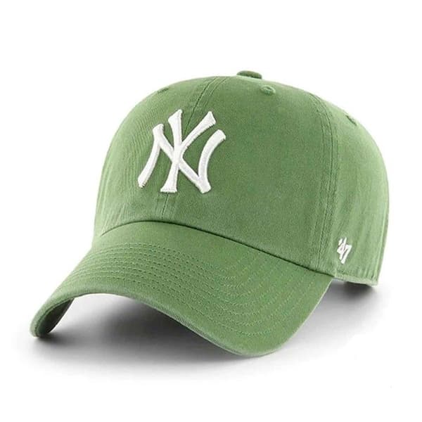 Justerbar keps - 47 Brand - CLEAN UP - New York Yankees - Grön - 100% bomull - Avslappnad