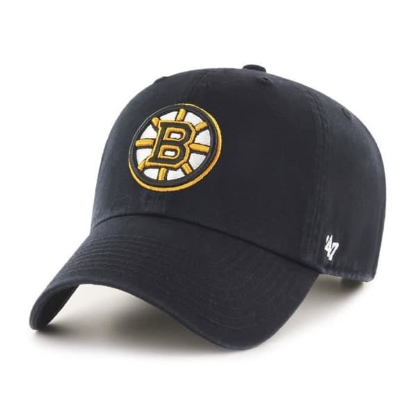 47 Brand Avslappnad Passform Keps - CLEAN UP Boston Bruins svart