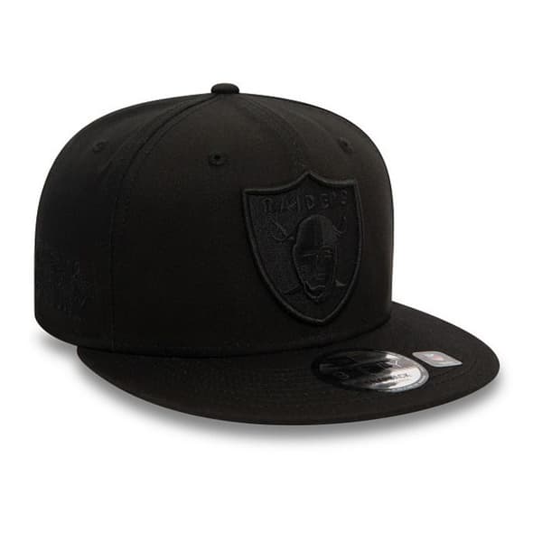 Snapback-keps - New Era - 9FIFTY - Las Vegas Raiders - Monokrom - 100% Bomull