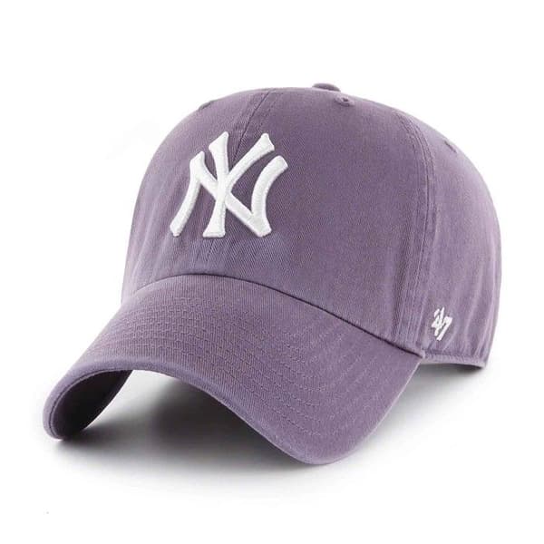 Justerbar keps - 47 Brand - New York Yankees - Lila - 100% bomull - Avslappnad stil