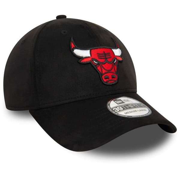 Basebollkeps - New Era - Chicago Bulls 39Thirty - Svart/Röd - Högkvalitativt tyg - Unisex