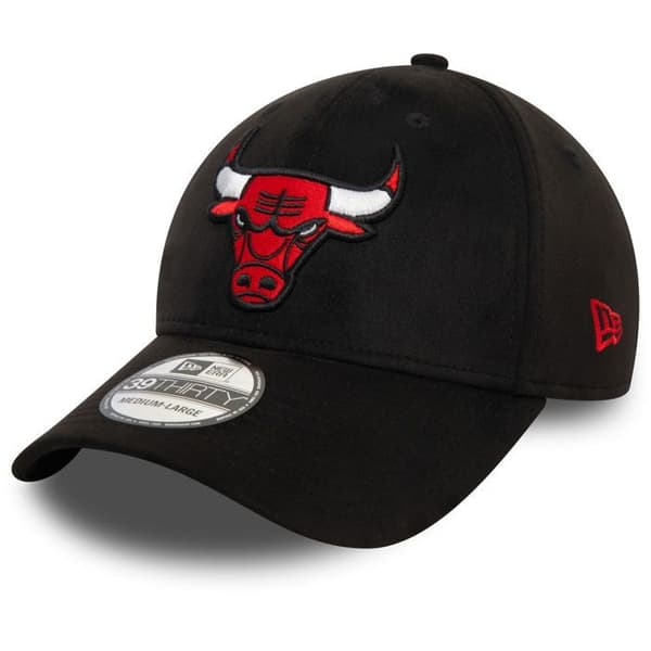 Basebollkeps - New Era - Chicago Bulls 39Thirty - Svart/Röd - Högkvalitativt tyg - Unisex