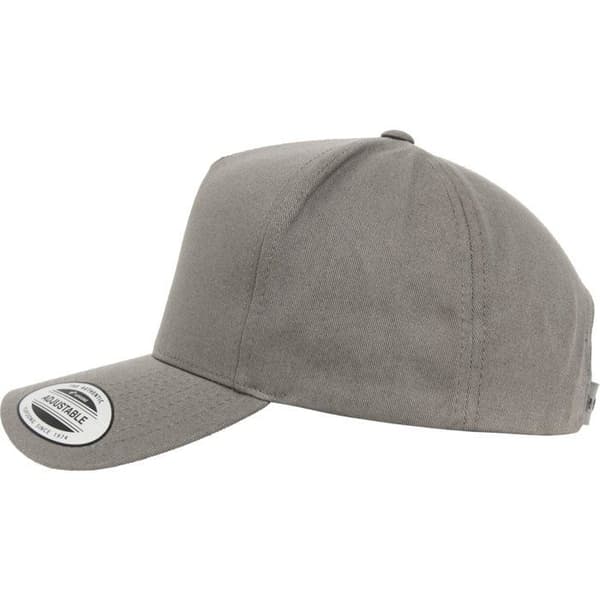 Keps - Flexfit - 5-panel - Grå - 100% bomull - Unisex - Vår/Sommar