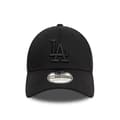 Miniatyrbild 4 av 4: Basebollkeps - New Era - 39THIRTY - Los Angeles Dodgers - Monokrom - Stretch Fit