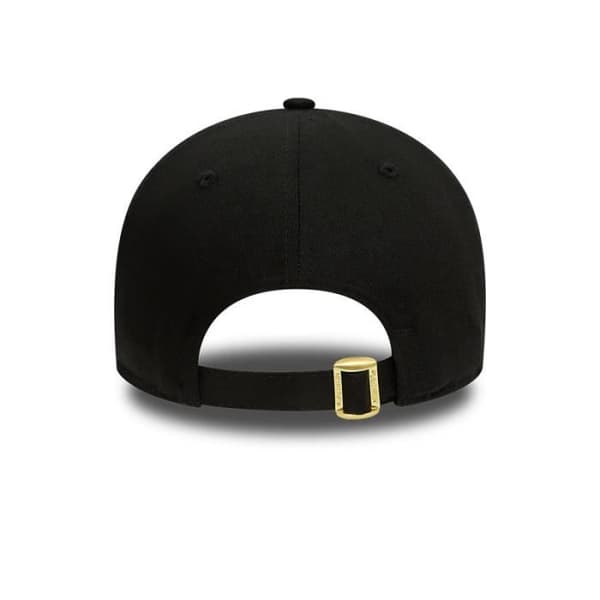 NBA-keps - NEW ERA - Chicago Bulls - 9Forty - Metalliskt märke - Svart