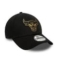 Miniatyrbild 2 av 3: NBA-keps - NEW ERA - Chicago Bulls - 9Forty - Metalliskt märke - Svart