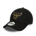 Miniatyrbild 1 av 3: NBA-keps - NEW ERA - Chicago Bulls - 9Forty - Metalliskt märke - Svart