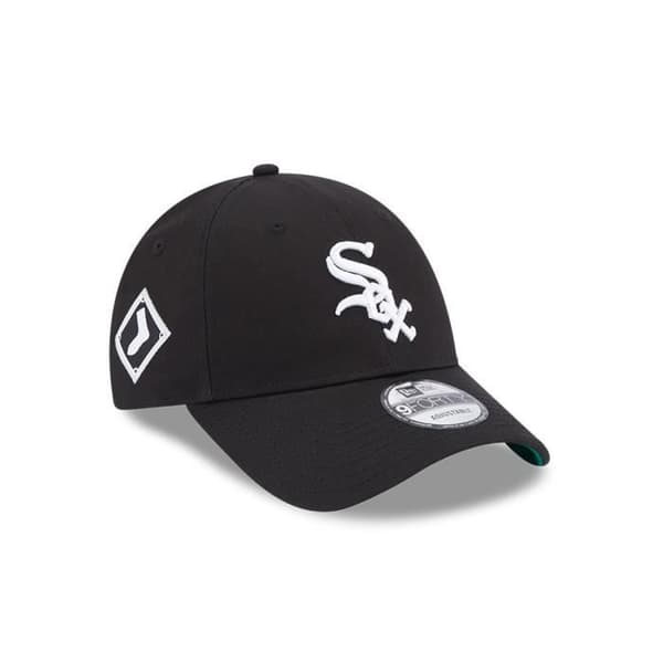 9forty Chicago White Sox Side Patch Cap - svart/vit - TU