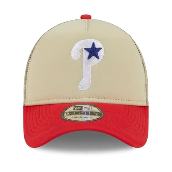 Casquette Trucker New Era 9Forty Snapback - Philadelphia Phillies - Herr - Vit/Svart