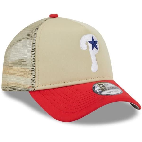 Casquette Trucker New Era 9Forty Snapback - Philadelphia Phillies - Herr - Vit/Svart