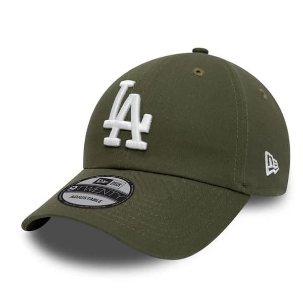 Casquette - NEW ERA - 9Twenty - Los Angeles Dodgers - 100% bomull - Färg oliv