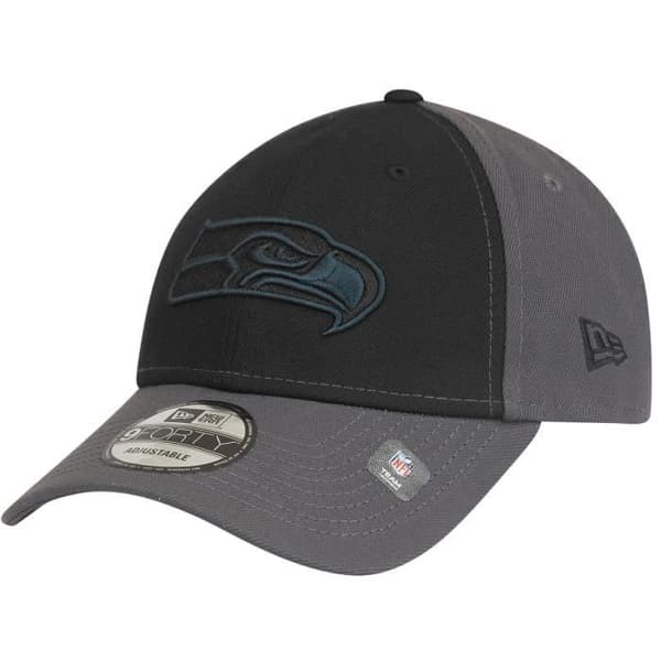 New Era 9Forty-keps - NFL Seattle Seahawks svart / grafit - Herr