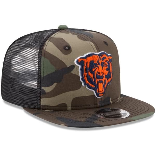 New Era 9Fifty Mesh Snapback-keps Chicago Bears trä kamouflage