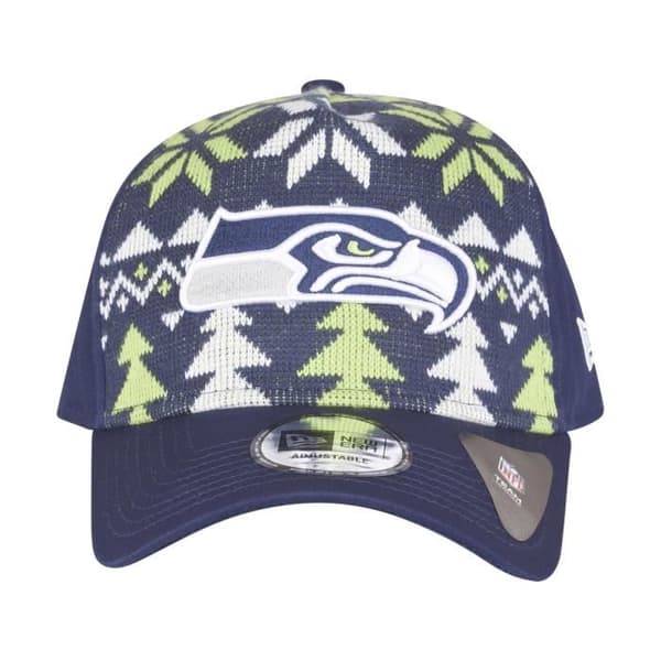 Truckerkeps - New Era - NFL Seattle Seahawks - Julmönster - Justerbar snapback - Vinter