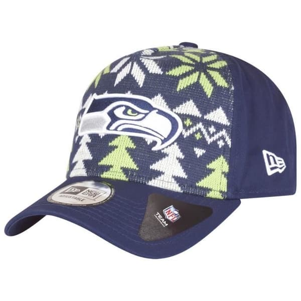 Truckerkeps - New Era - NFL Seattle Seahawks - Julmönster - Justerbar snapback - Vinter