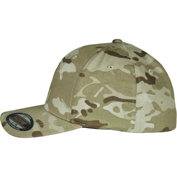 Casquette Flexfit Stretchable Multicam - FLEXFIT - kamouflage - Khaki camo - Vit - Herr - Sportkläder