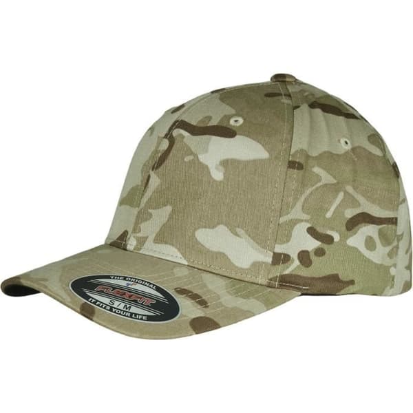 Casquette Flexfit Stretchable Multicam - FLEXFIT - kamouflage - Khaki camo - Vit - Herr - Sportkläder