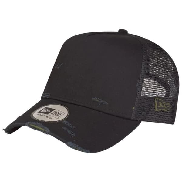 Ny Era Justerbar Truckerkeps - DISTRESSAD noir