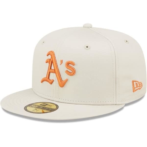New Era 59Fifty passformkeps - Oakland Athletics - Beige - Herr - 100% bomull - Sportkläder