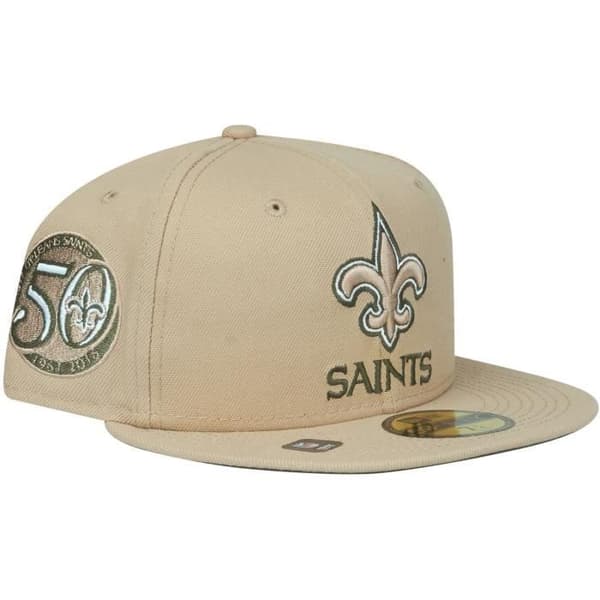 New Era 59Fifty Fitted Cap ÅRSJUBLIEUM NFL Team beige gevär