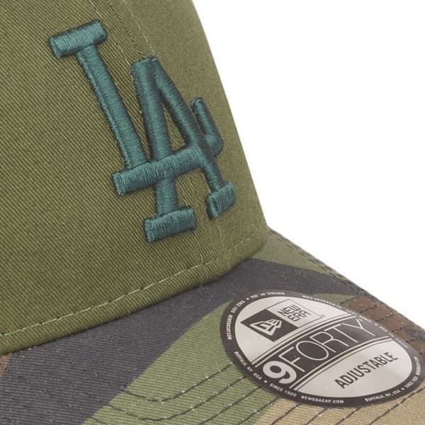 New Era 9Forty Strapback Keps - Los Angeles Dodgers oliv camo