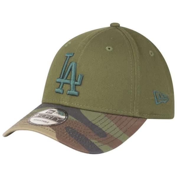 New Era 9Forty Strapback Keps - Los Angeles Dodgers oliv camo