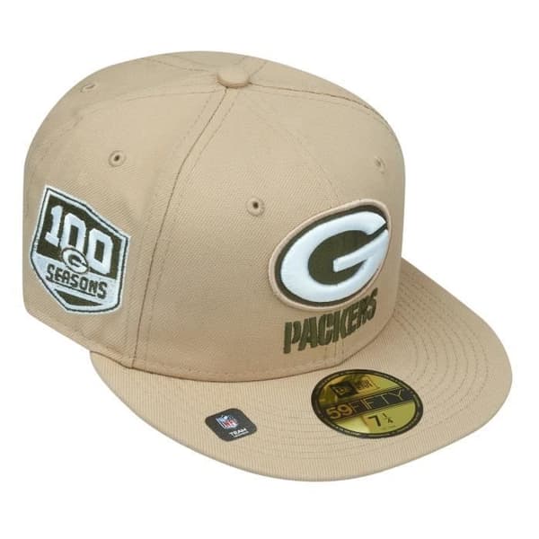 New Era 59Fifty Fitted Cap ÅRSJUBLIEUM NFL Team beige gevär