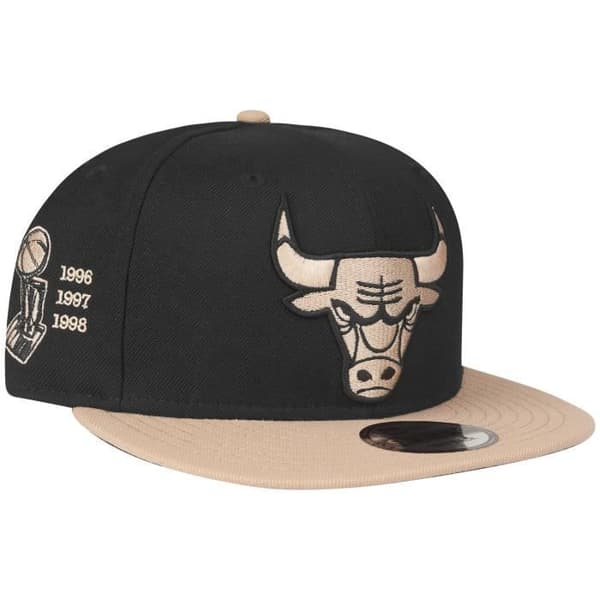 Snapback-keps New Era 9Fifty - CHAMPS Chicago Bulls svart - 100% polyester - Herr