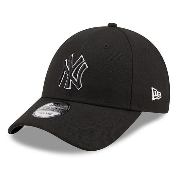 Keps - NEW ERA - POP OUTLINE FORTY - Böjt visir - NEW YORK-logotyp - Svart