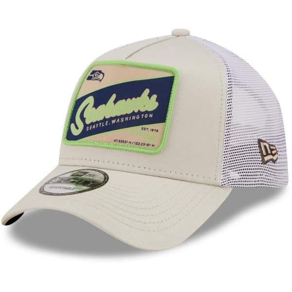Truckerkeps A-Frame - New Era - Seattle Seahawks - Vit - Herr - Vår / Sommar