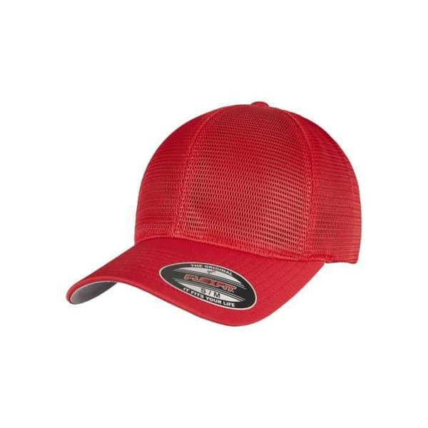 Casquette - Urban Classics - 360 Omnimesh Basic - Röd - Bomull - Polyester