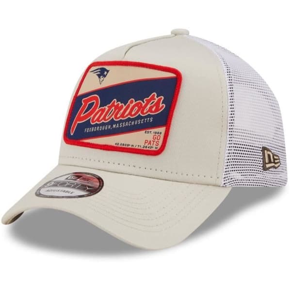 Casquette Trucker New Era A-Frame - New England Patriots stone - Man