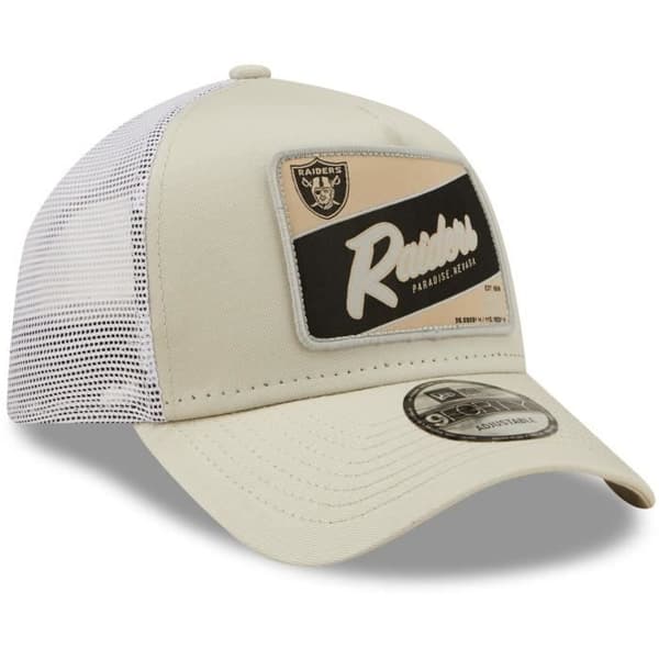 Casquette Trucker A-Frame - NEW ERA - Las Vegas Raiders - Beige - Herr - Sportkläder