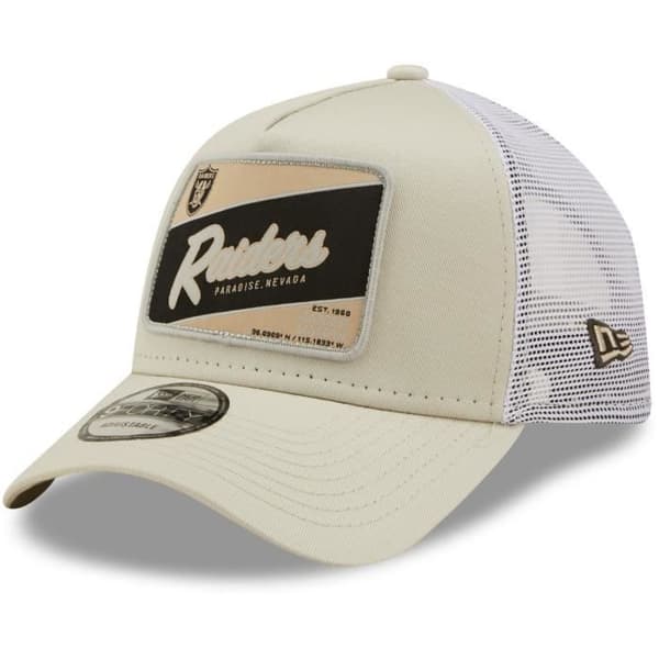 Casquette Trucker A-Frame - NEW ERA - Las Vegas Raiders - Beige - Herr - Sportkläder