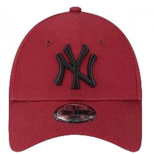 Keps - NEW ERA - Junior Youth - Bordeaux - Broderad New York Yankees-logotyp - Dragningslänk