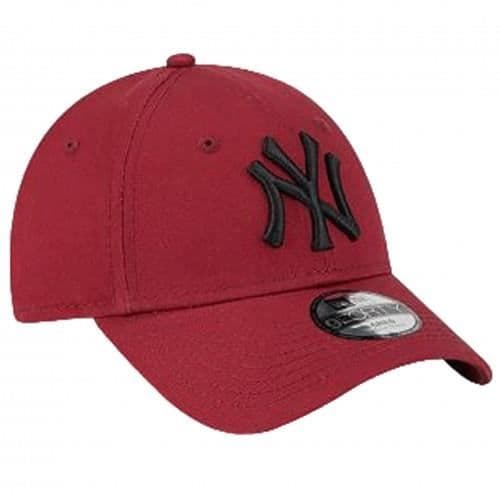 Keps - NEW ERA - Junior Youth - Bordeaux - Broderad New York Yankees-logotyp - Dragningslänk