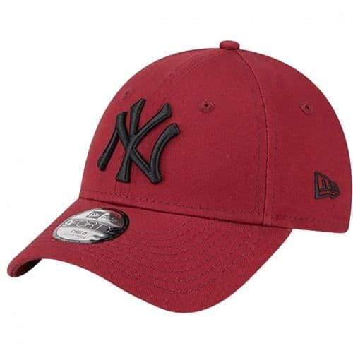 Keps - NEW ERA - Junior Youth - Bordeaux - Broderad New York Yankees-logotyp - Dragningslänk