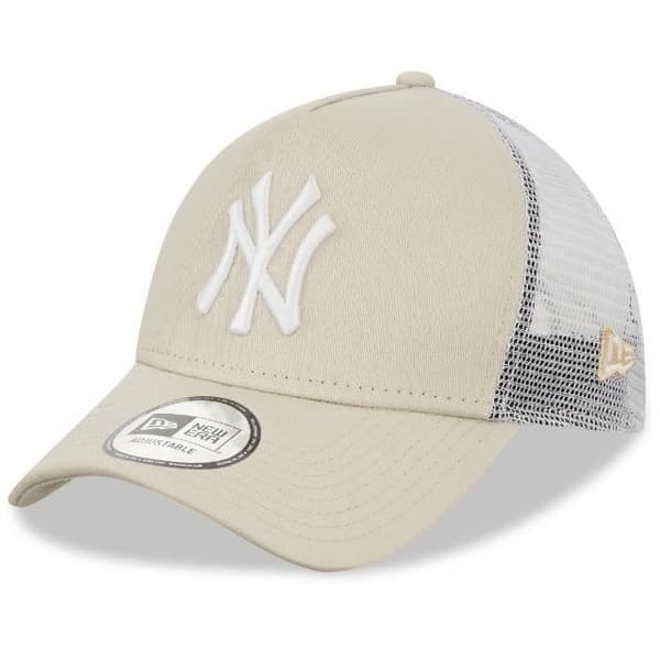 Keps - New Era - Yankees A Frame Trucker - Beige - Bomull - Justerbar