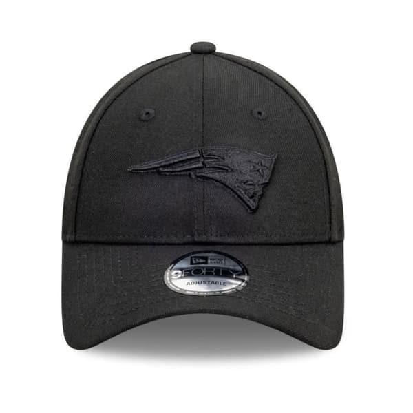 Snapback keps New Era 9Forty HELT SVART New England Patriots - Herr - Svart - Bomull - Sportkläder