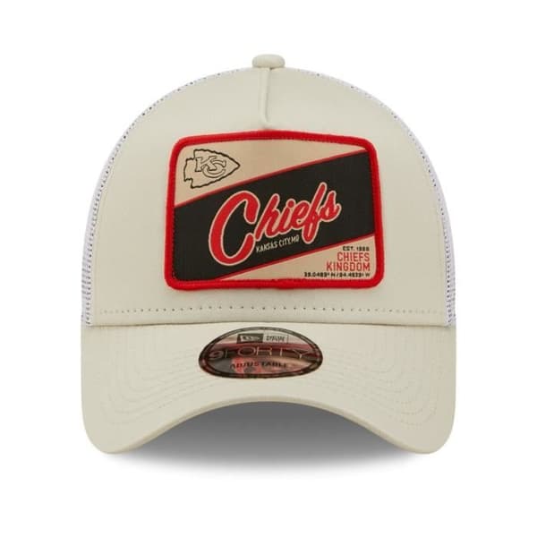 New Era A-Frame Trucker Cap - Kansas City Chiefs stenbeige